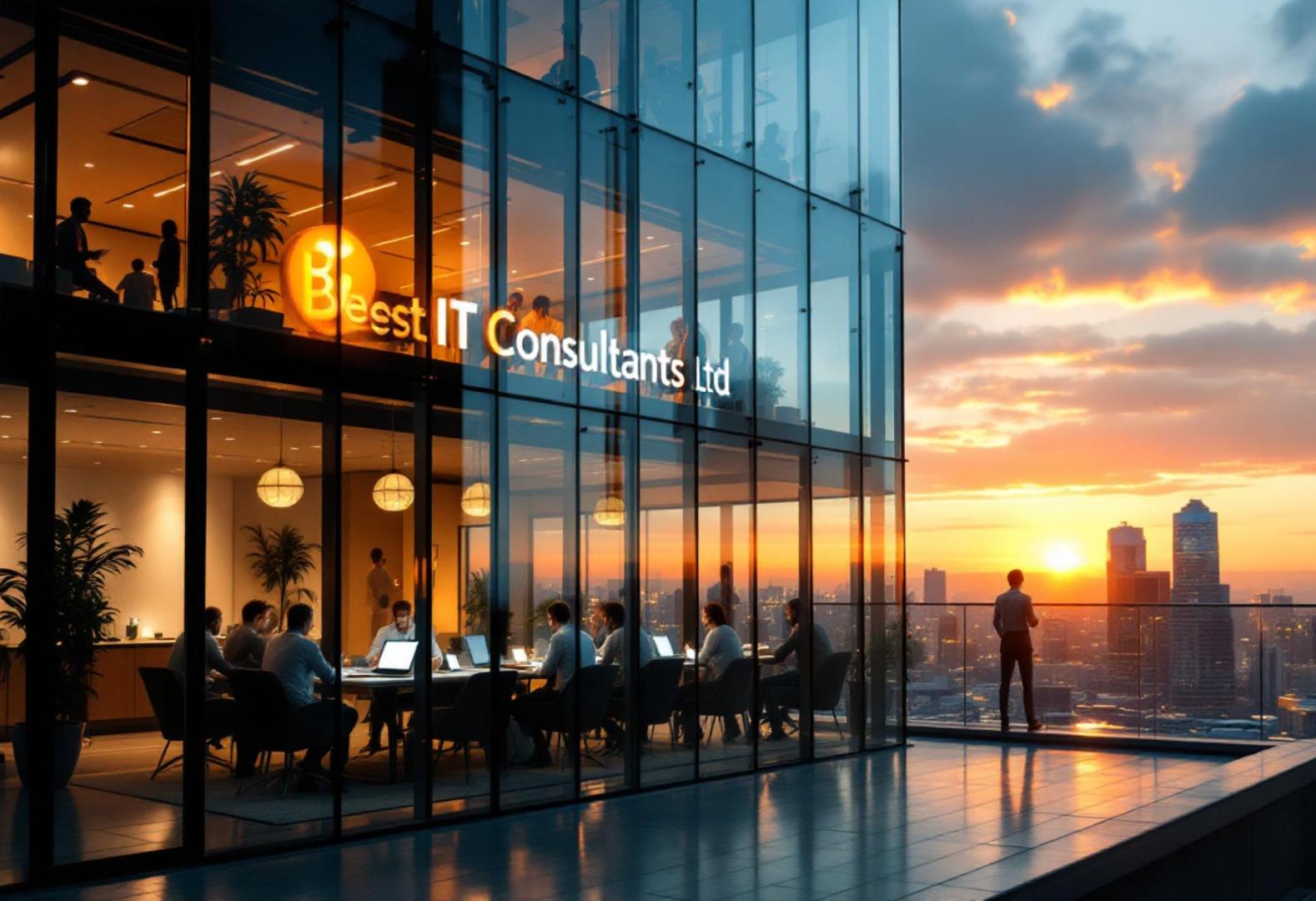 Professional team collaboration in modern office environment with diverse team members working together